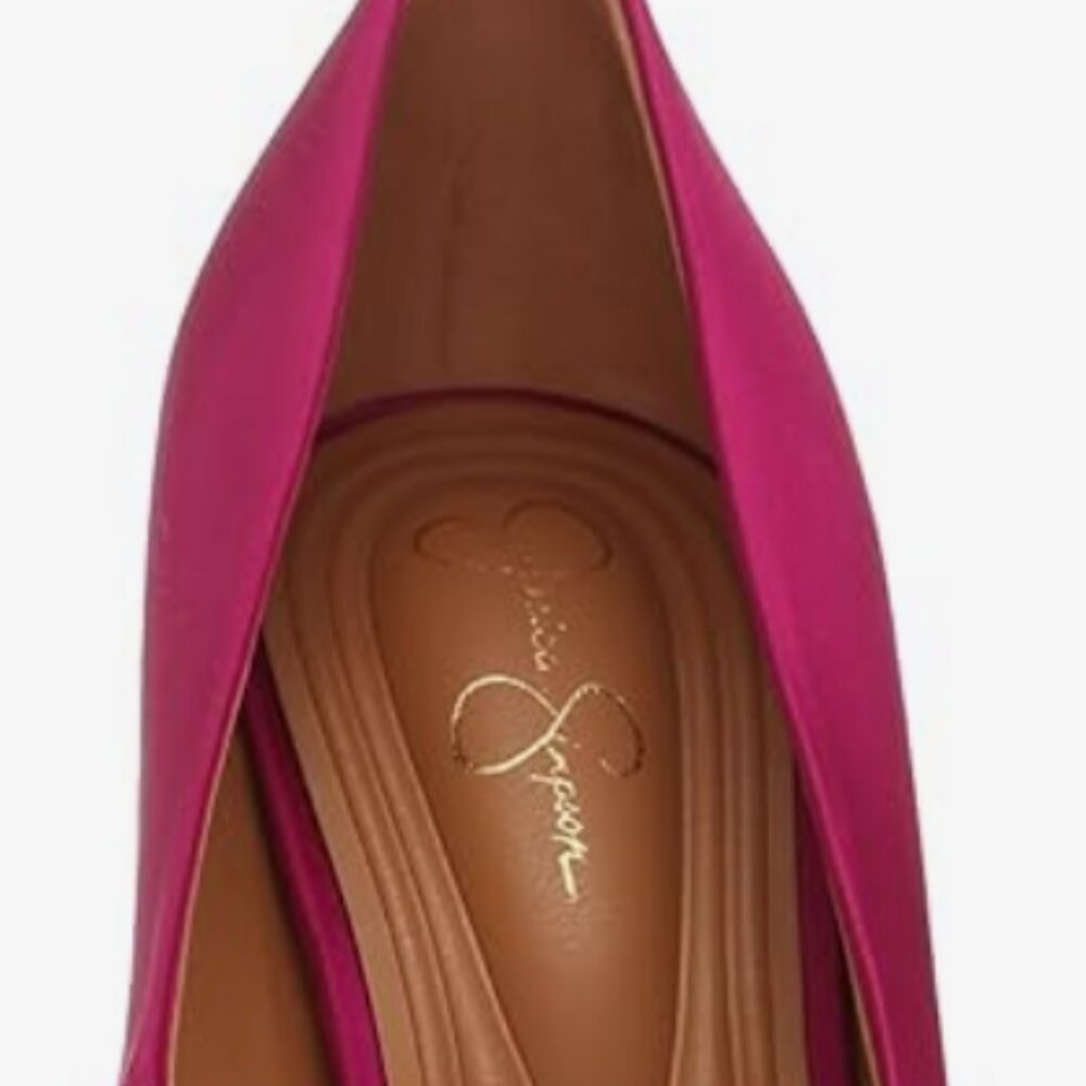 NWOB Jessica Simpson Glynis Pointed Toe Platform Pump Berry Blast - Picture 5 of 6